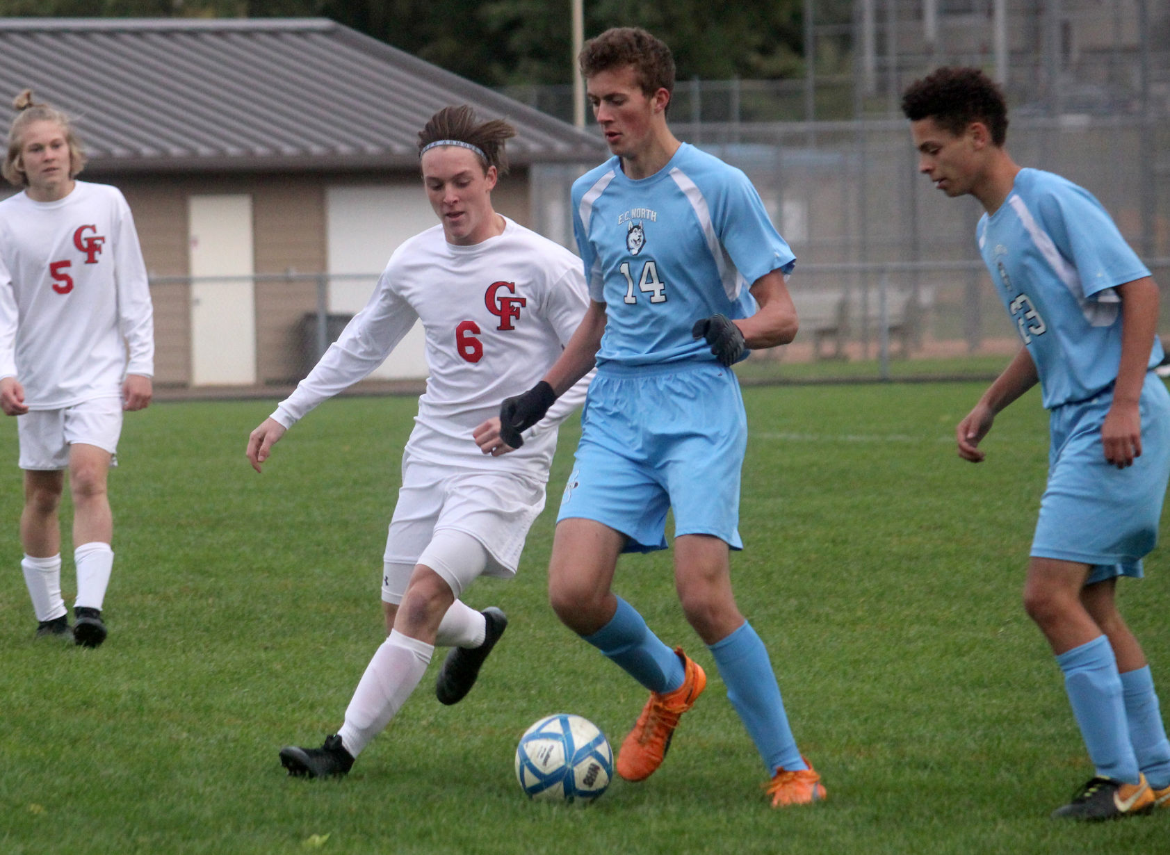 Chi-Hi boys soccer at Eau Claire North boys soccer 10-4-18